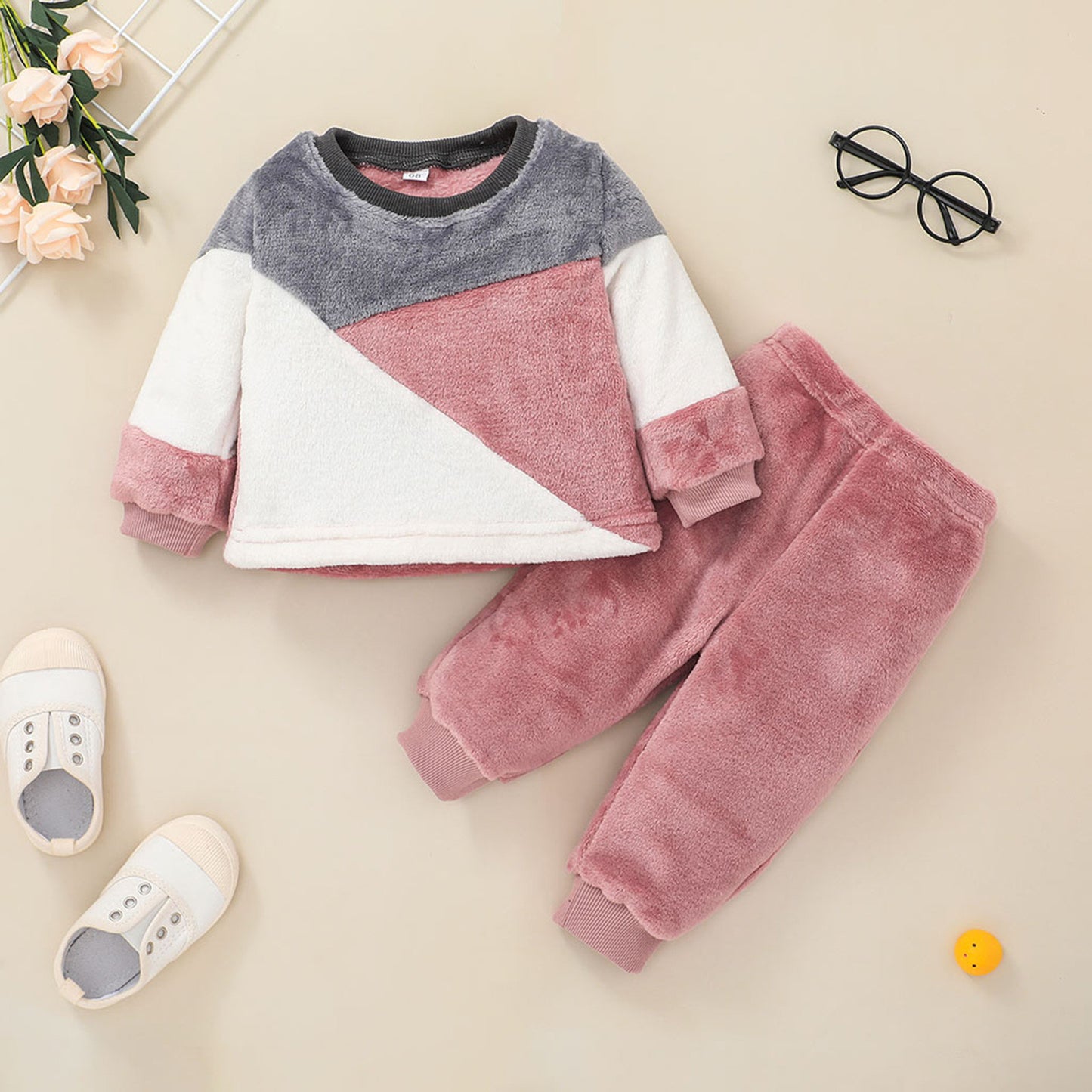 Baby Casual Baby Sweater Suit Clothing Pullover Two-piece Suit