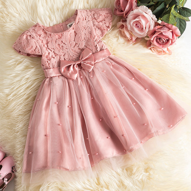 Toddler Baby Girls Lace Dresses Flower