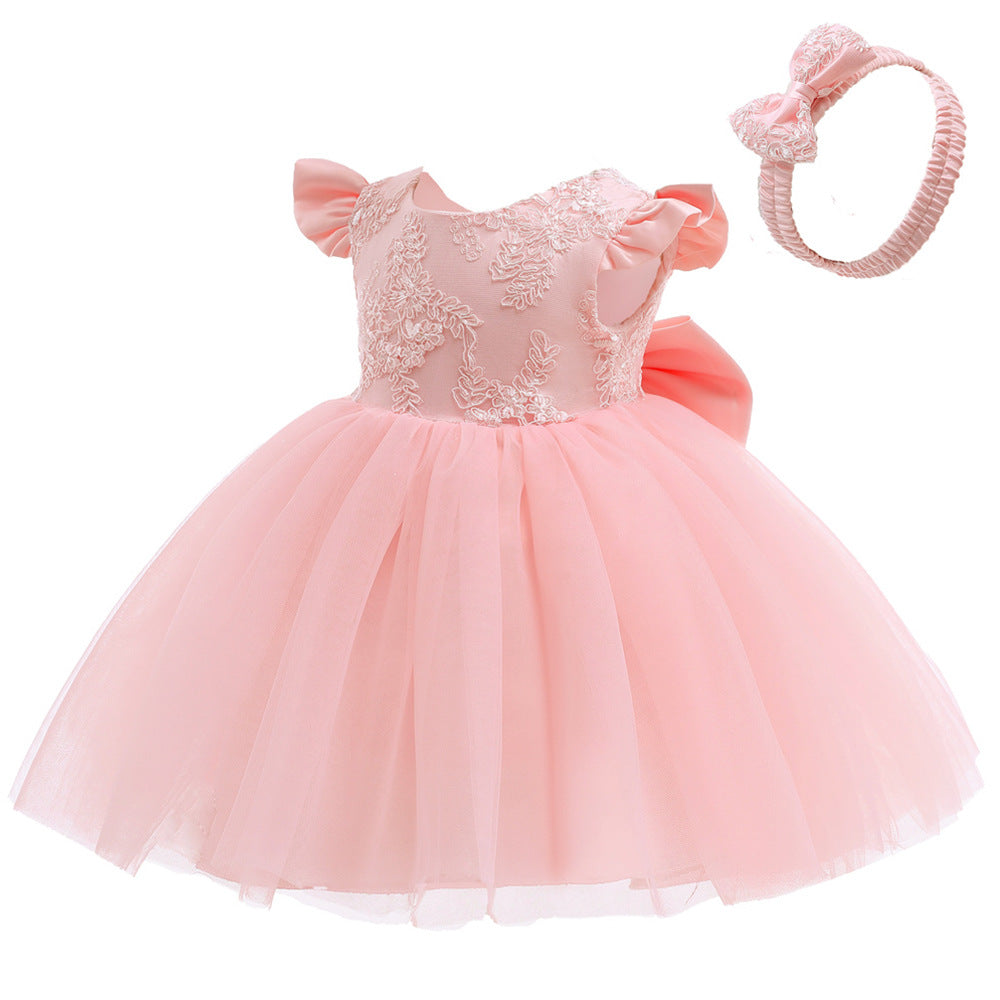 Toddler Baby Girls Lace Dresses Flower